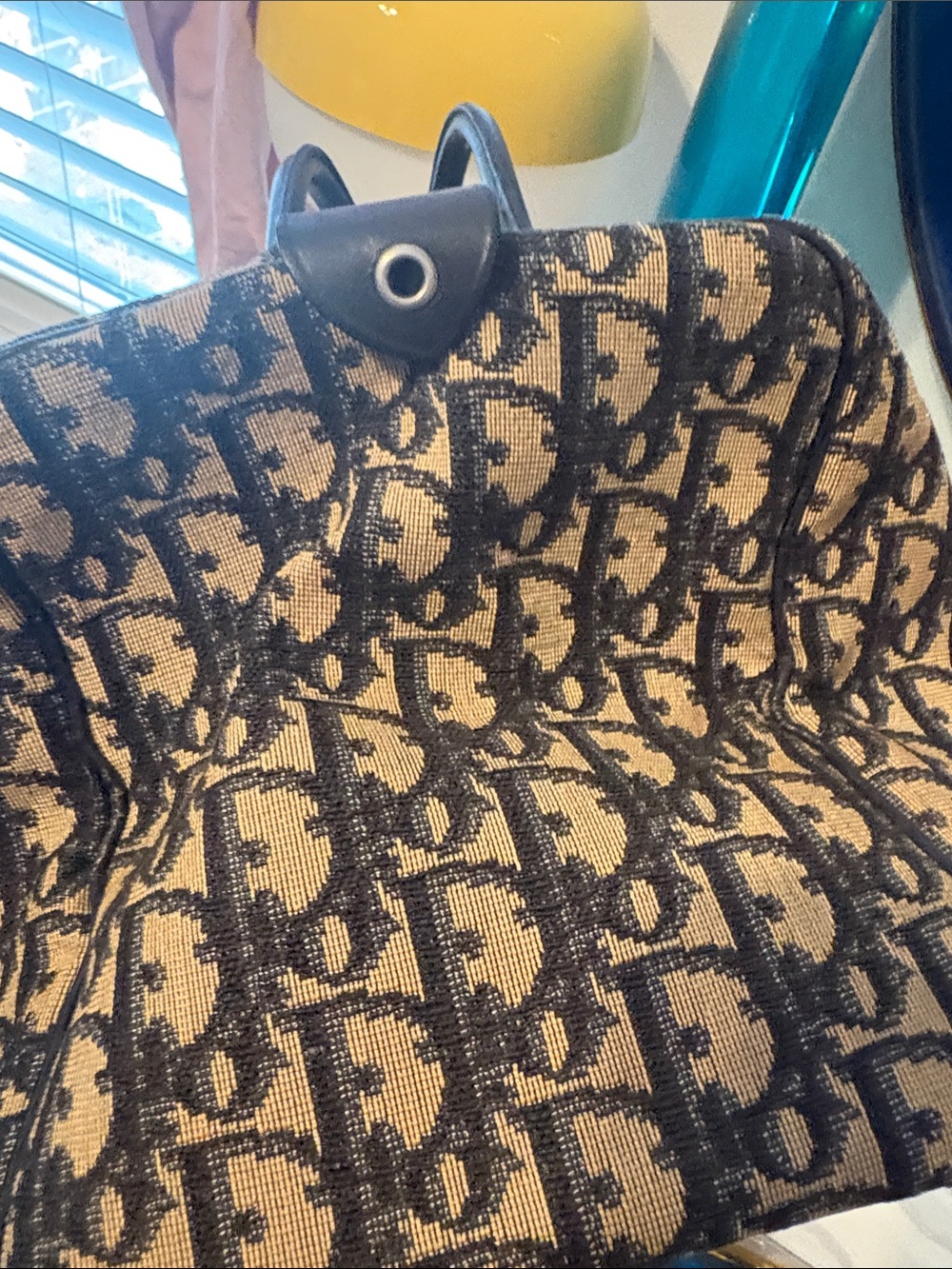 Authentic Dior Brown and Black Oblique Canvas Duffel Bag and belt - Picture 5 of 12